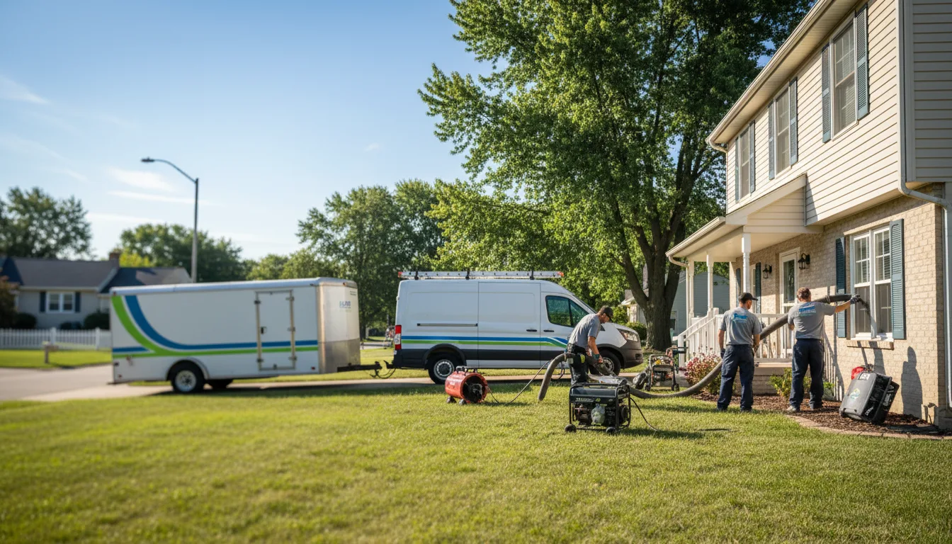 Flooded Basement Restoration And Cleanup With Repair in Pontiac, IL near me